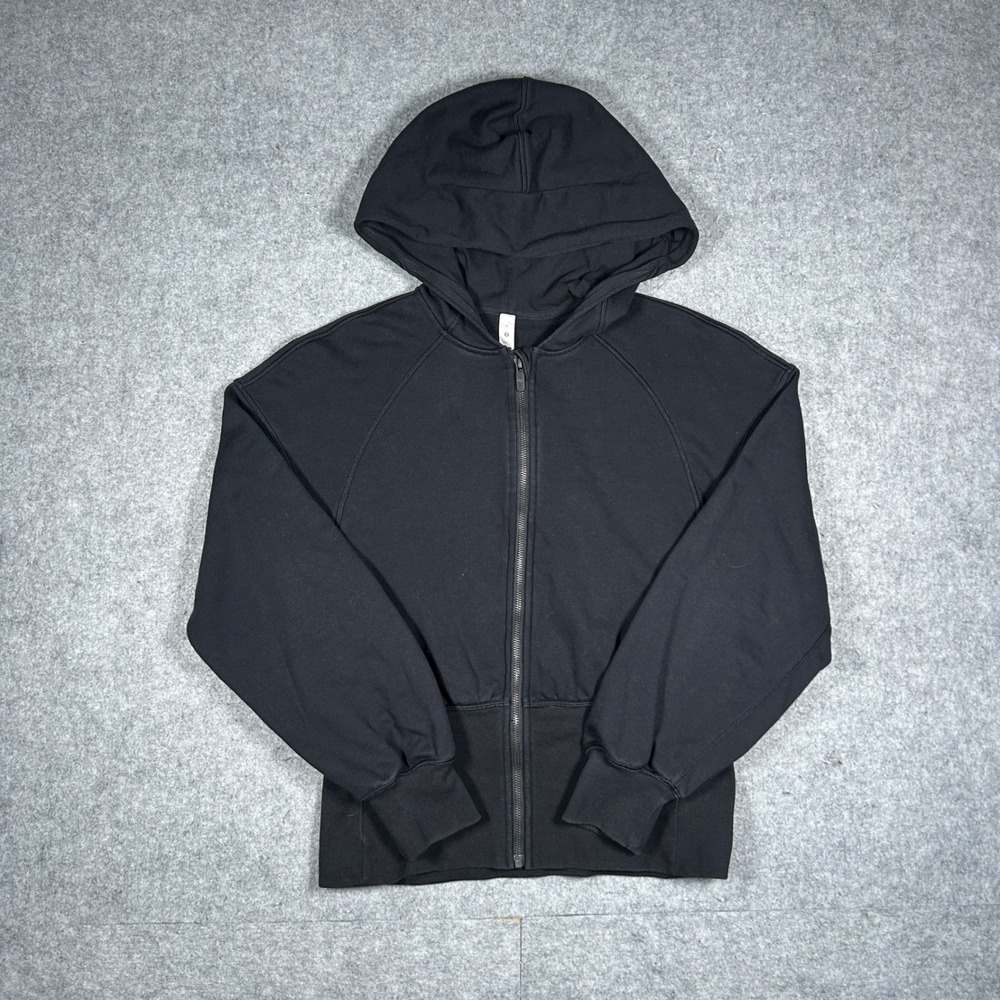 Lululemon hugged waist hoodie Womens 6 Black full zip Activewear Jacket